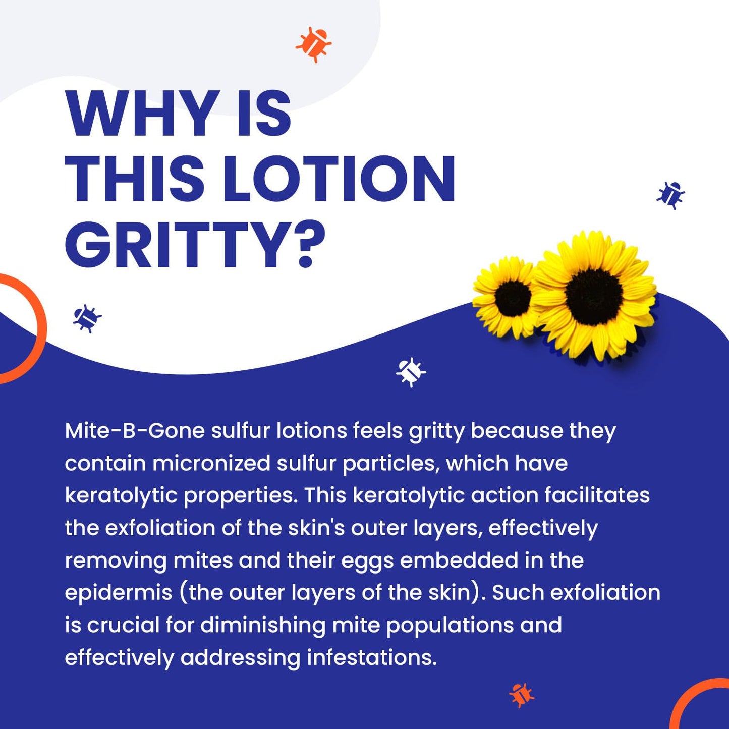 Naturasil Mite-B-Gone All-Natural Itch Relief Sulfur Lotion – Acne, Bug Bites, Redness & Rosacea | Safe for Kids & Adults | 4 oz