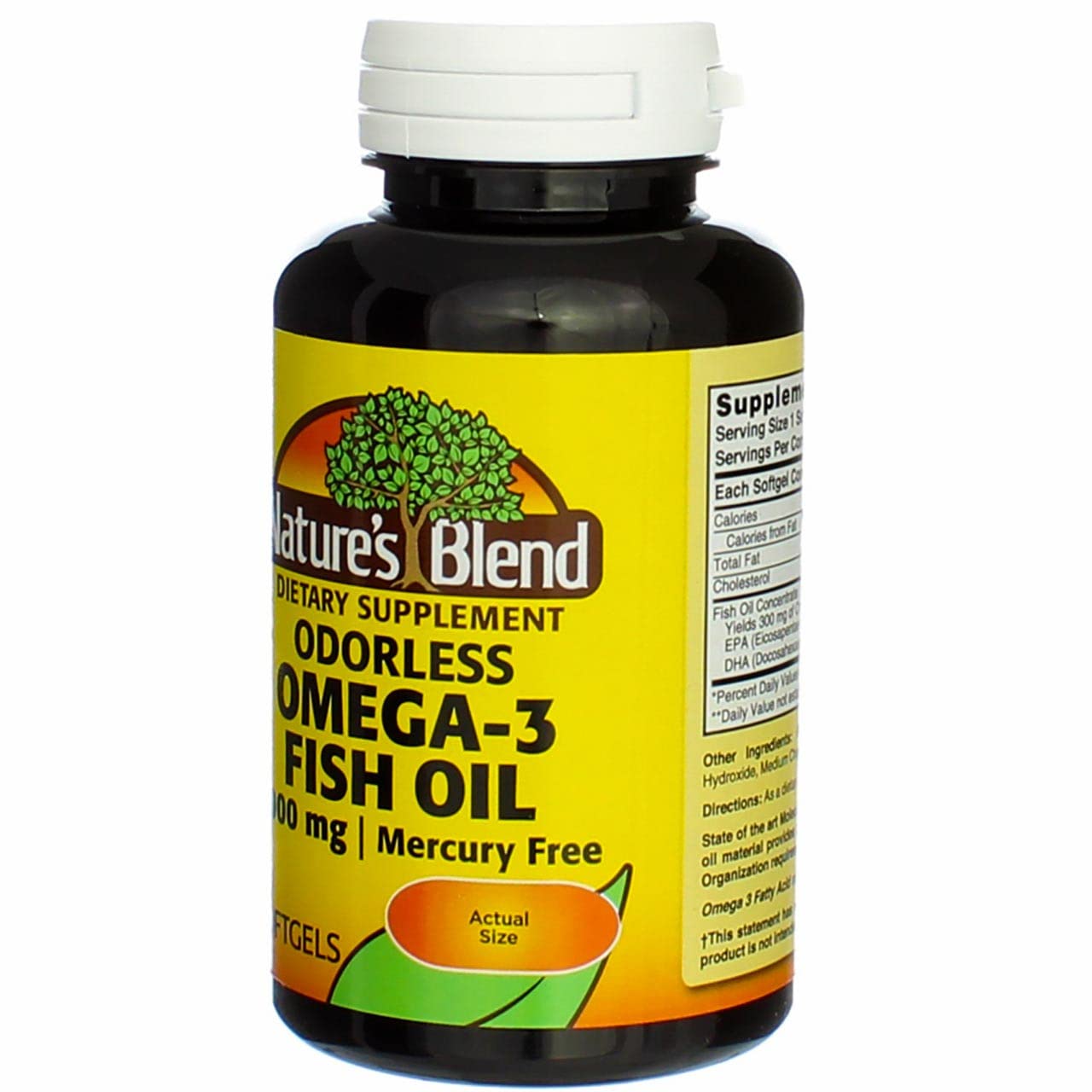 Nature's Blend Omega-3 Fish Oil Odorless | 60 Softgels