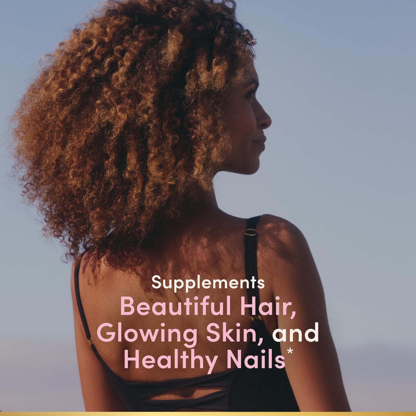 Nature's Bounty Optimal Solutions Advanced Hair, Skin & Nails Gummies – 2X Biotin, 6,000 mcg per Serving