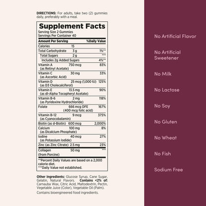 Nature's Bounty Optimal Solutions Women's Multivitamin Gummies – Raspberry Flavor