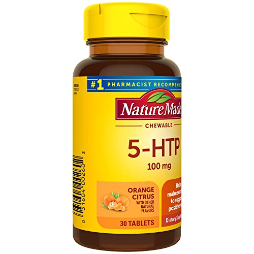 Nature Made 5HTP 100mg Chewable — Mood Support, 30-Day Supply