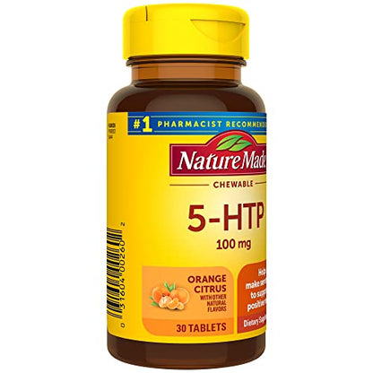 Nature Made 5HTP 100mg Chewable — Mood Support, 30-Day Supply