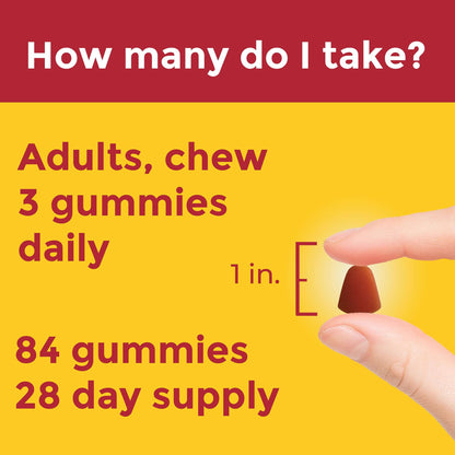 Nature Made Advanced Multivitamin Gummies 50+ for Him – 84-Count (28-Day) Men’s Gummies with Magnesium Citrate, Vitamin D3, Zinc
