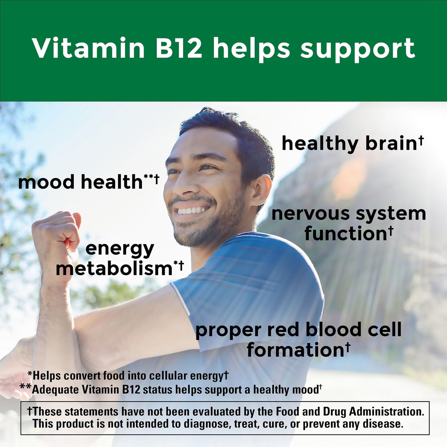 Nature Made Vitamin B12 3000 mcg Sublingual – Fast Dissolve, Sugar Free, 40-Count