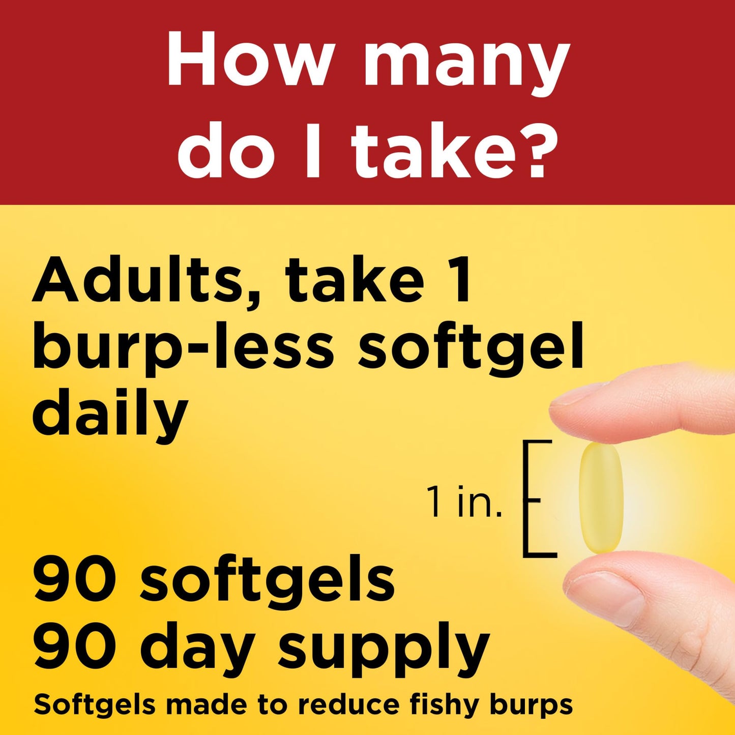 Nature Made Burp Less Ultra Omega-3 1400 mg Softgels – 90-Count, EPA & DHA