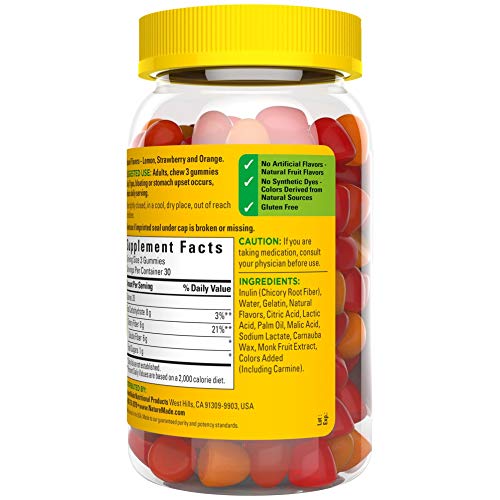 Nature Made Fiber 6 g Gummies – Digestive Health Support, 90 Count (30 Day Supply)
