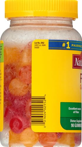 Nature Made Fiber 6 g Gummies – Digestive Health Support, 90 Count (30 Day Supply)