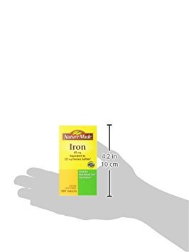 Nature Made Iron 65mg (325 mg Ferrous Sulfate) - 300 Tablets