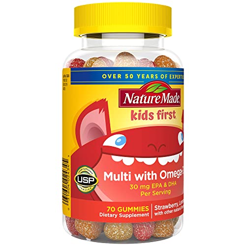 Nature Made Kids First Multivitamin with Omega-3 Gummies – 70 Count