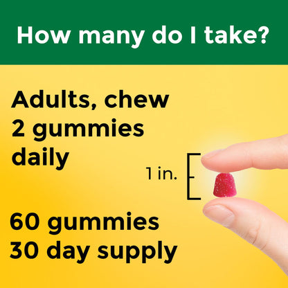 Nature Made High Absorption Magnesium Citrate 200 mg Gummies – 60 Count