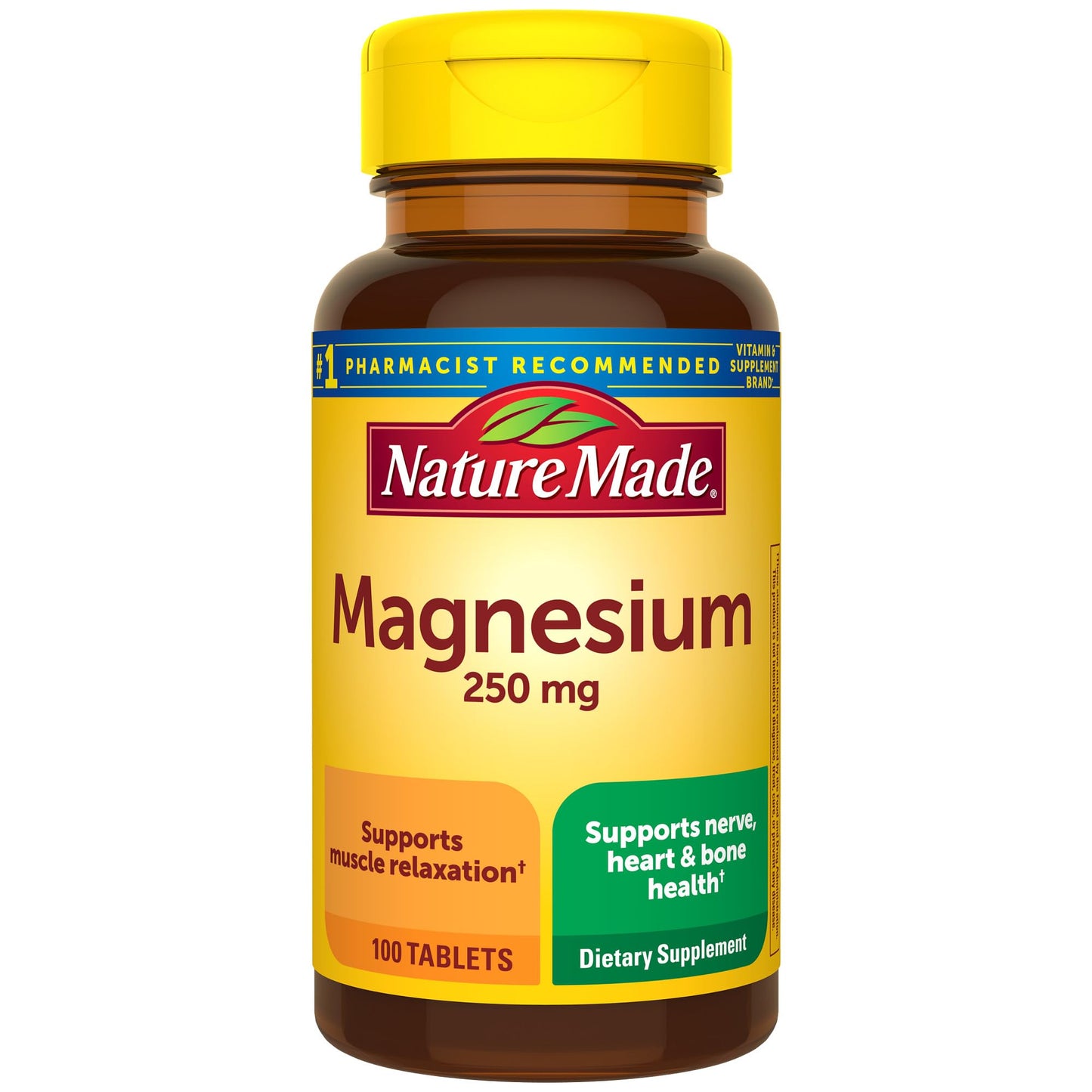 Nature Made Magnesium Oxide 250 mg – 100-Count Magnesium Supplement