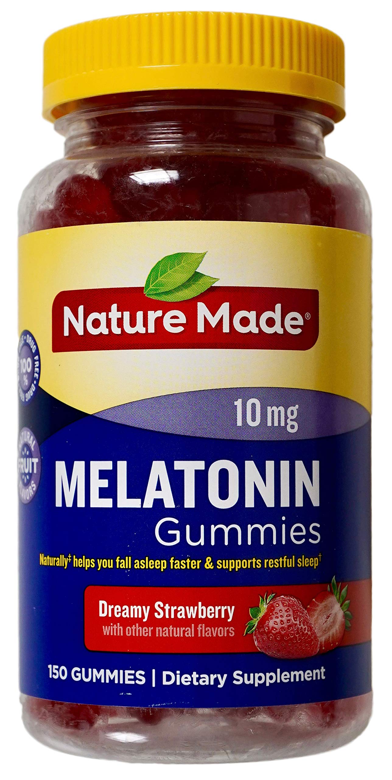 Nature Made Melatonin 10mg Gummies – Dreamy Strawberry Flavor, 150 Gummies