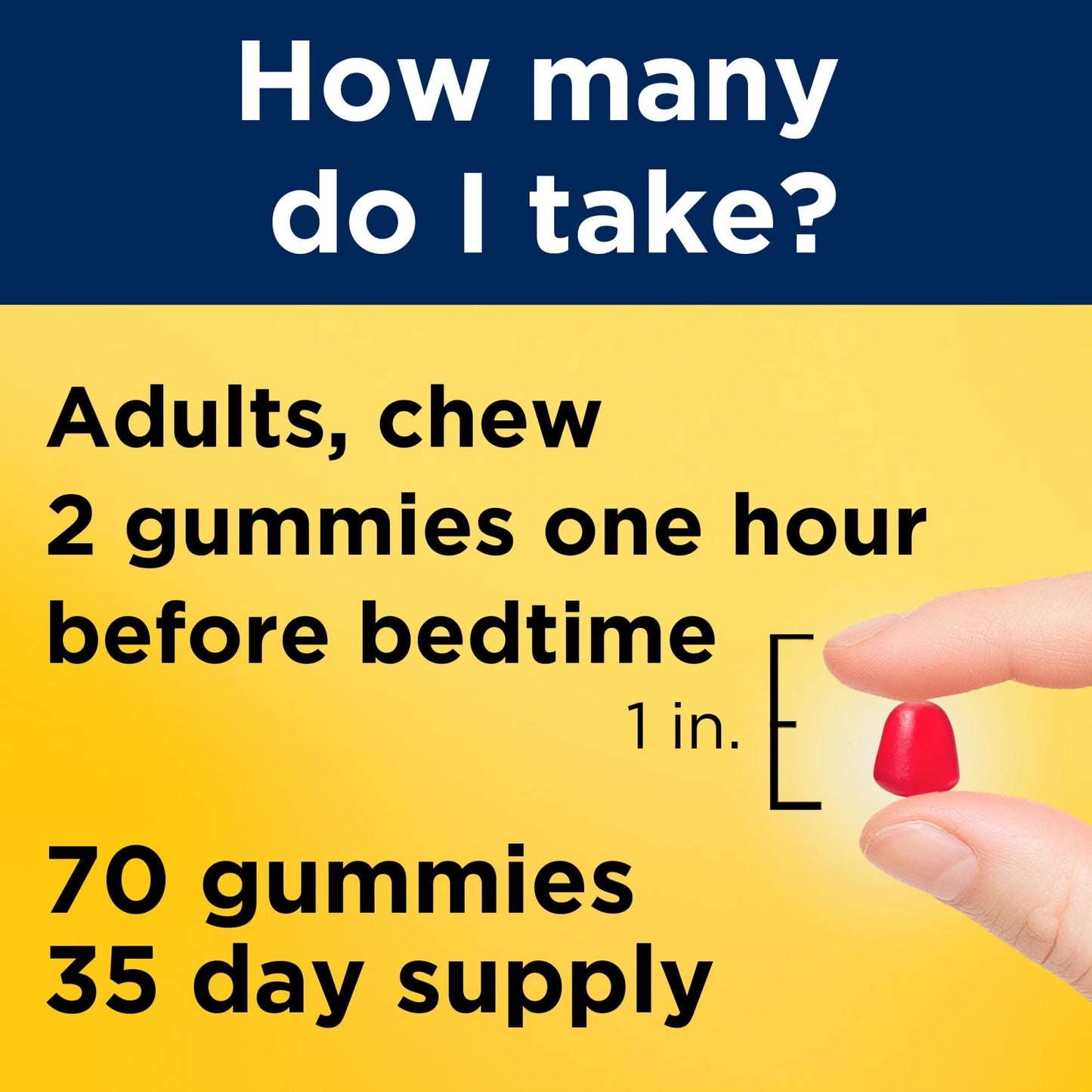 Nature Made Melatonin Gummies 10 mg for Adults — Maximum Strength Sleep Aid, 70-Count