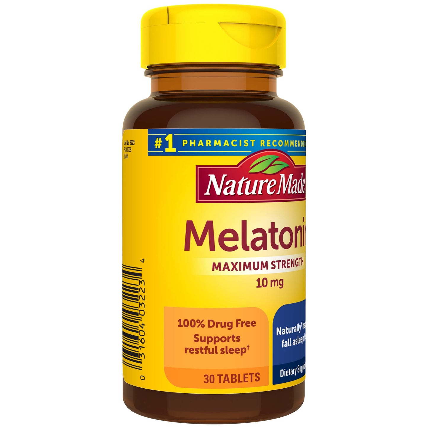 Nature Made Melatonin 10 mg Extra Strength Tablets – Sleep Aid, 30 Count