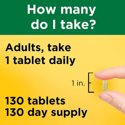 Nature Made Multi Complete Tablets - 130 ct, Pack of 2 | 23 Essential Nutrients
