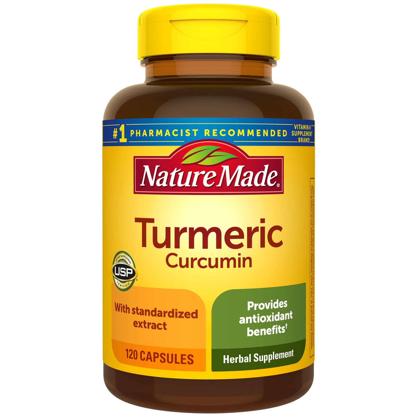 Nature Made Turmeric Curcumin 500 mg – Antioxidant Support, 120 Capsules