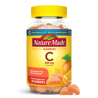 Nature Made Vitamin C 250 mg Gummies – Immune Support, 80 Count