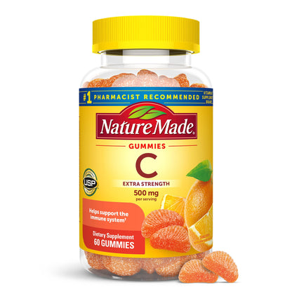 Nature Made Vitamin C 500 mg Gummies - Immune Support, 60-Count, 30-Day Supply
