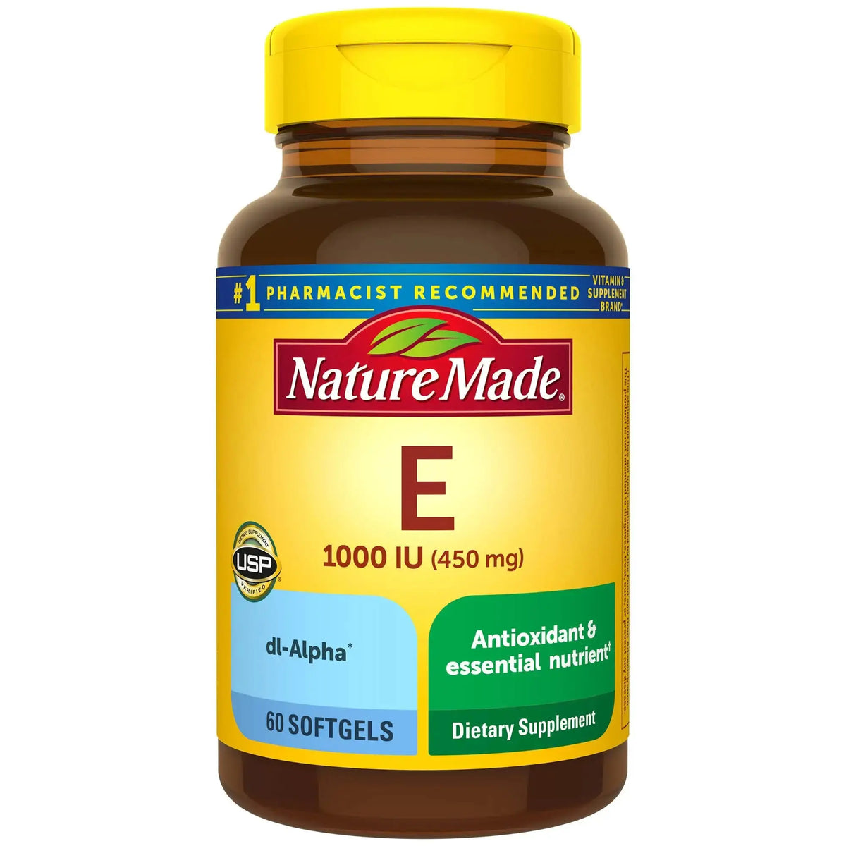 Nature Made Vitamin E 450 mg dl-Alpha Softgels – 3-Pack Antioxidant Support BritishVita | Premium UK Vitamins & Wellness Supplements