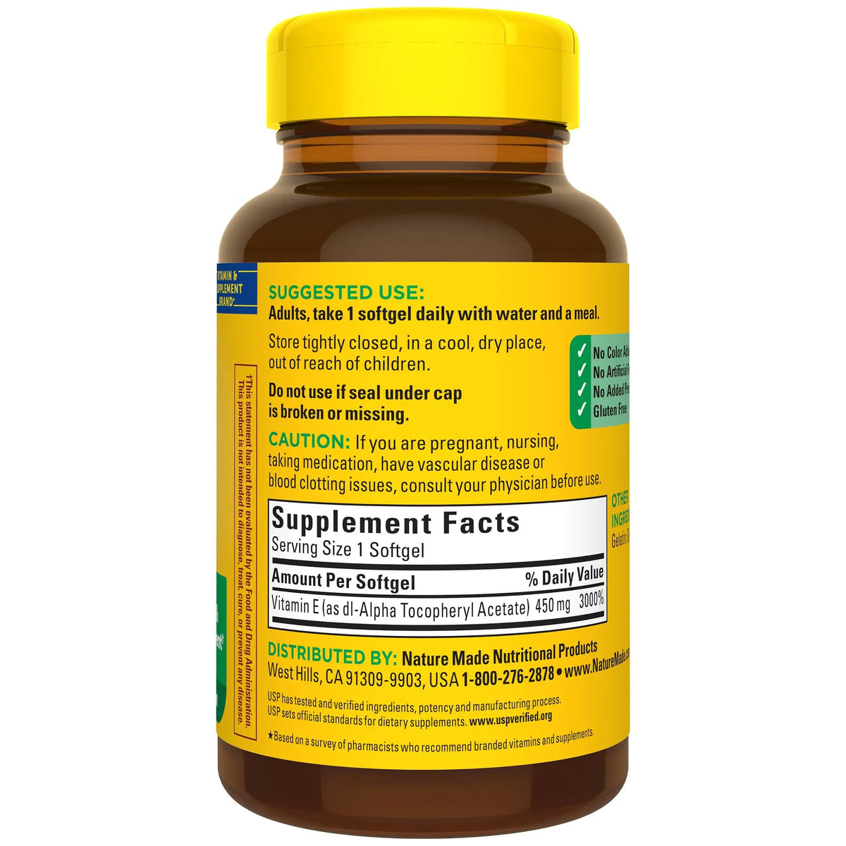 Nature Made Vitamin E 450 mg dl-Alpha Softgels – 3-Pack Antioxidant Support BritishVita | Premium UK Vitamins & Wellness Supplements