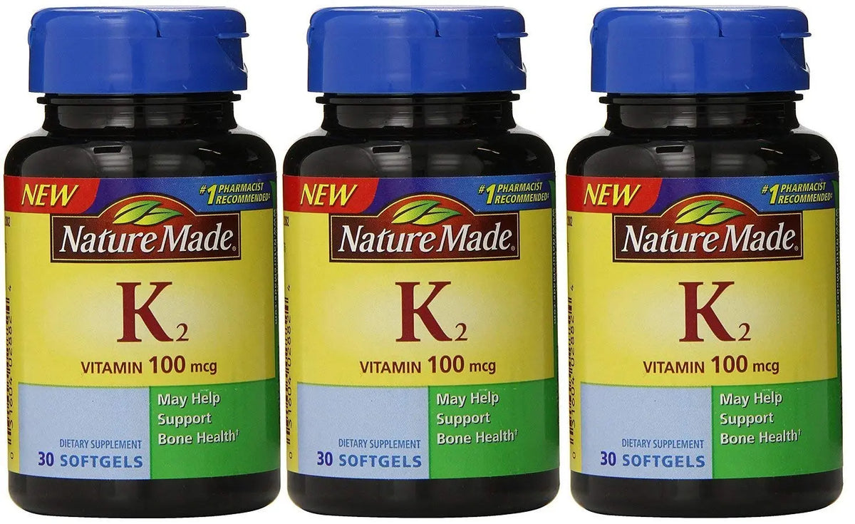 Nature Made Vitamin K2 100 mcg Softgels – 30 Count | Dietary Supplement BritishVita | Premium UK Vitamins & Wellness Supplements