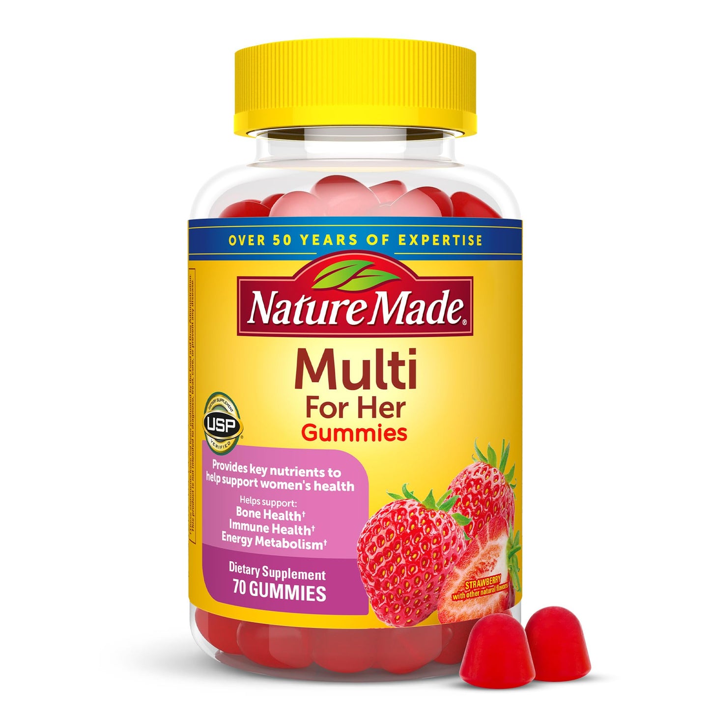 Nature Made Women's Multivitamin Gummies – 70 Count, 35-Day Supply
