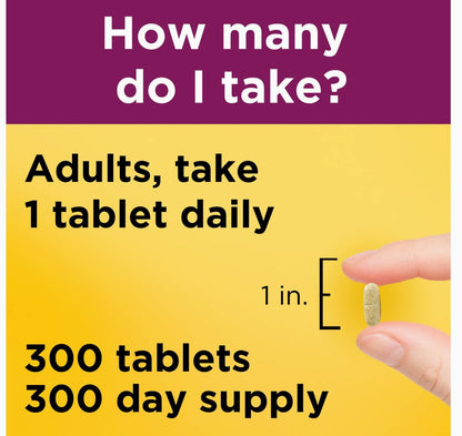 Nature Made Women's Multivitamin Tablets – 300 Count for Daily Nutritional Support