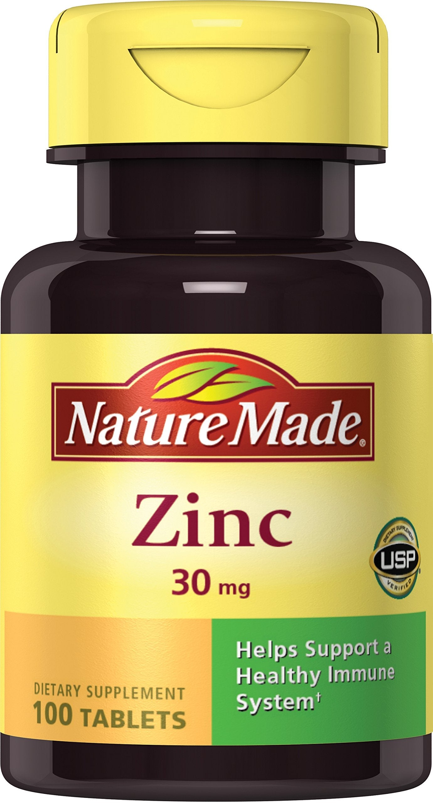 Nature Made Zinc 30mg, 100 Tablets - Pack of 6 | Immune Support