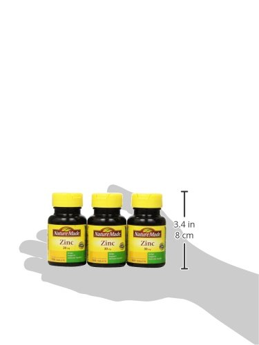 Nature Made Zinc 30mg, 100 Tablets - Pack of 6 | Immune Support