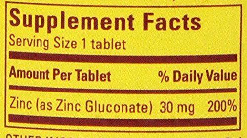 Nature Made Zinc 30mg, 100 Tablets - Pack of 6 | Immune Support
