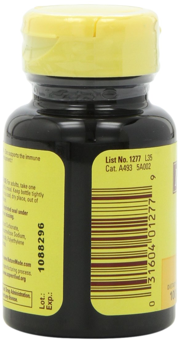 Nature Made Zinc 30mg, 100 Tablets - Pack of 6 | Immune Support