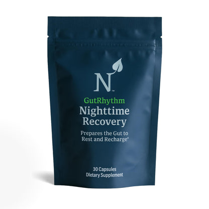 Nature M.D. GutRhythm Nighttime Recovery Overnight Digestive & Sleep Aid Supplement – Vegan 30 Servings