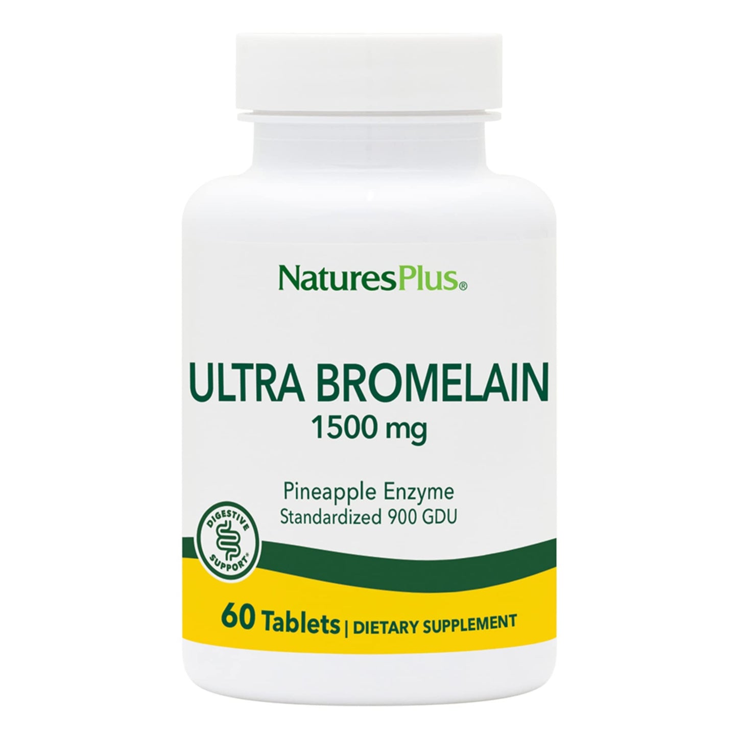 Nature's Plus Ultra Bromelain 1500 mg - 60 Tablets | Digestive & Joint Support