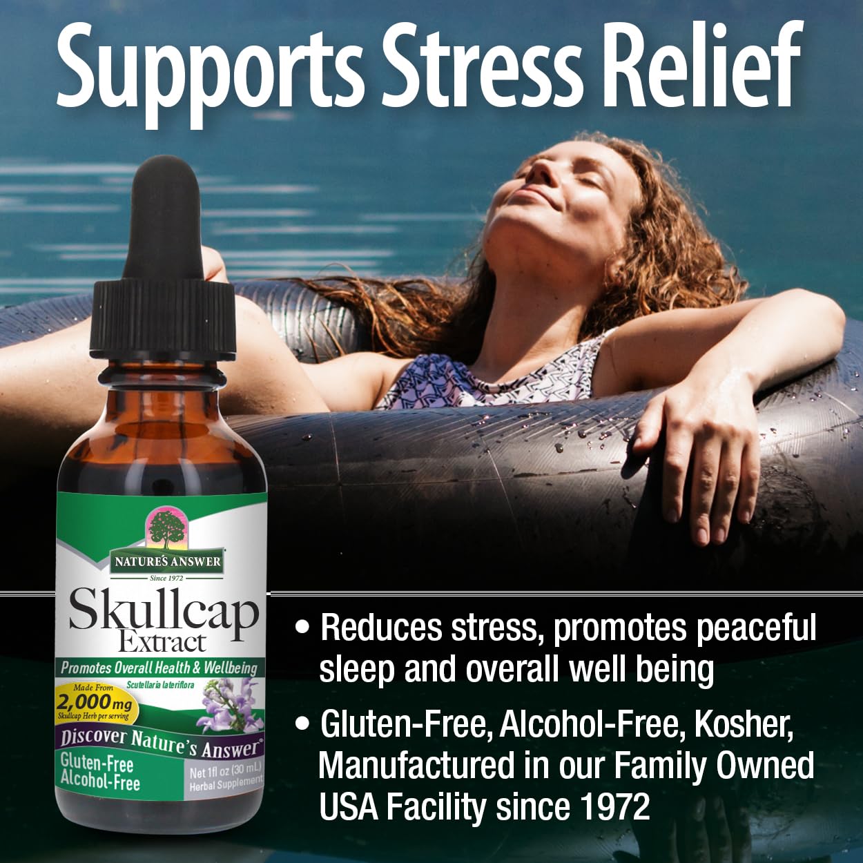 Nature's Answer Alcohol-Free Skullcap Herb - 1-Fluid Ounce