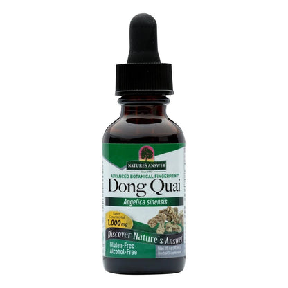 Nature's Answer Dong Quai Root Liquid Extract - Female Hormonal Support (Alcohol-Free, Gluten-Free, Kosher) - 1 oz