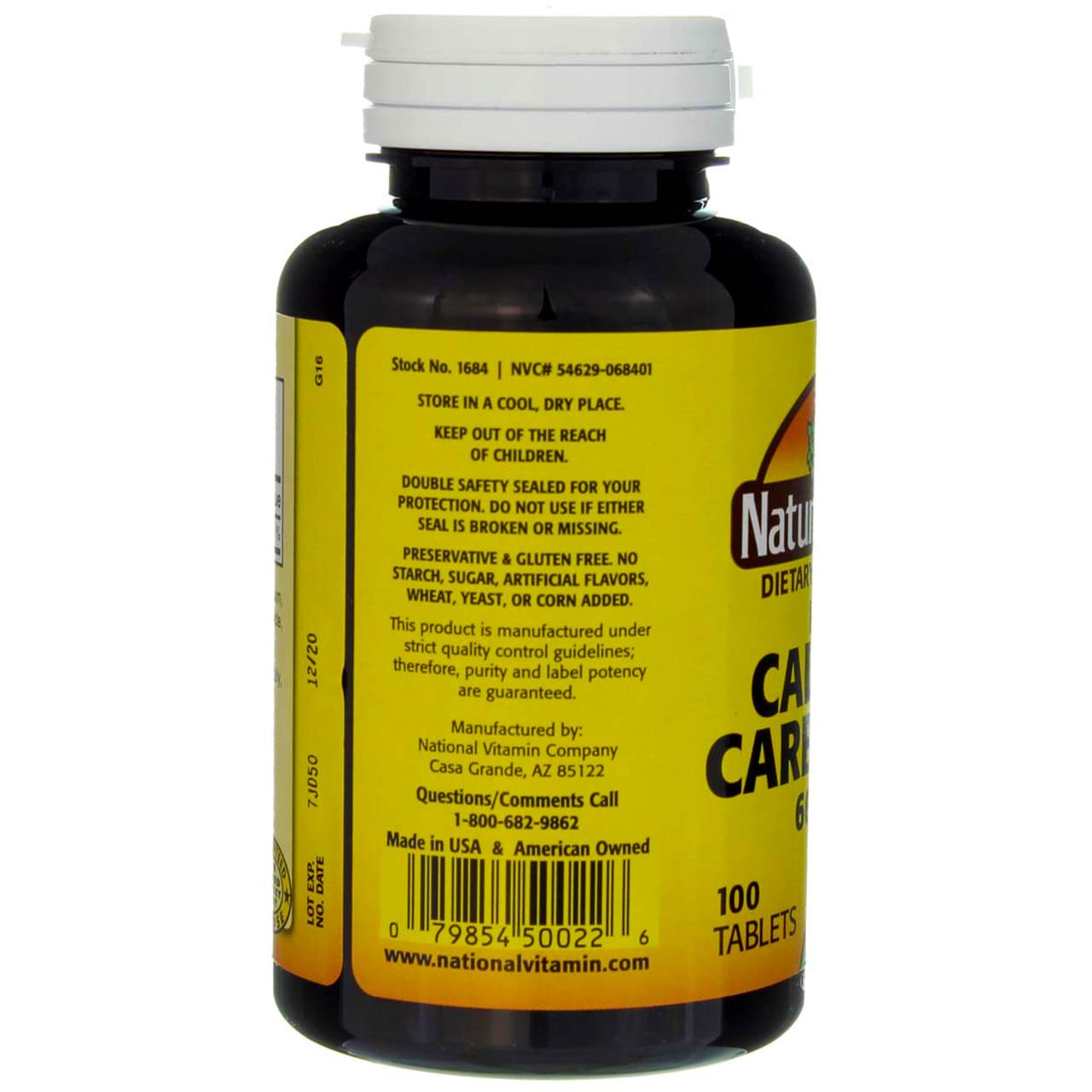 Nature's Blend Calcium Carbonate 600mg Tablets - 100 ct (Pack of 2)