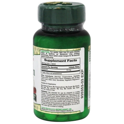 Nature's Bounty Melatonin 10 mg Quick Dissolve Tablets – Pack of 4