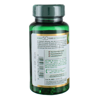 Nature's Bounty Vitamin D3 2000 IU Softgels Pack of 4 (150 ea)