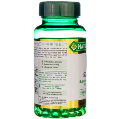 Nature's Bounty Vitamin D3 2000 IU Softgels Pack of 4 (150 ea)