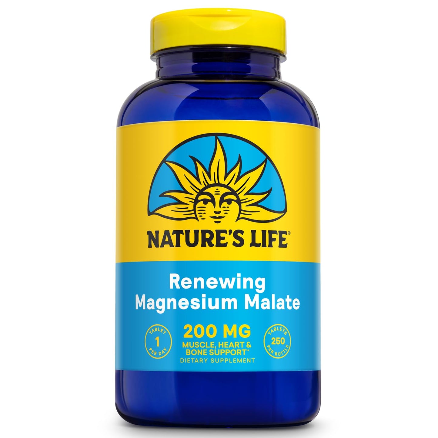 Nature's Life Magnesium Malate 200 mg – 250 Servings