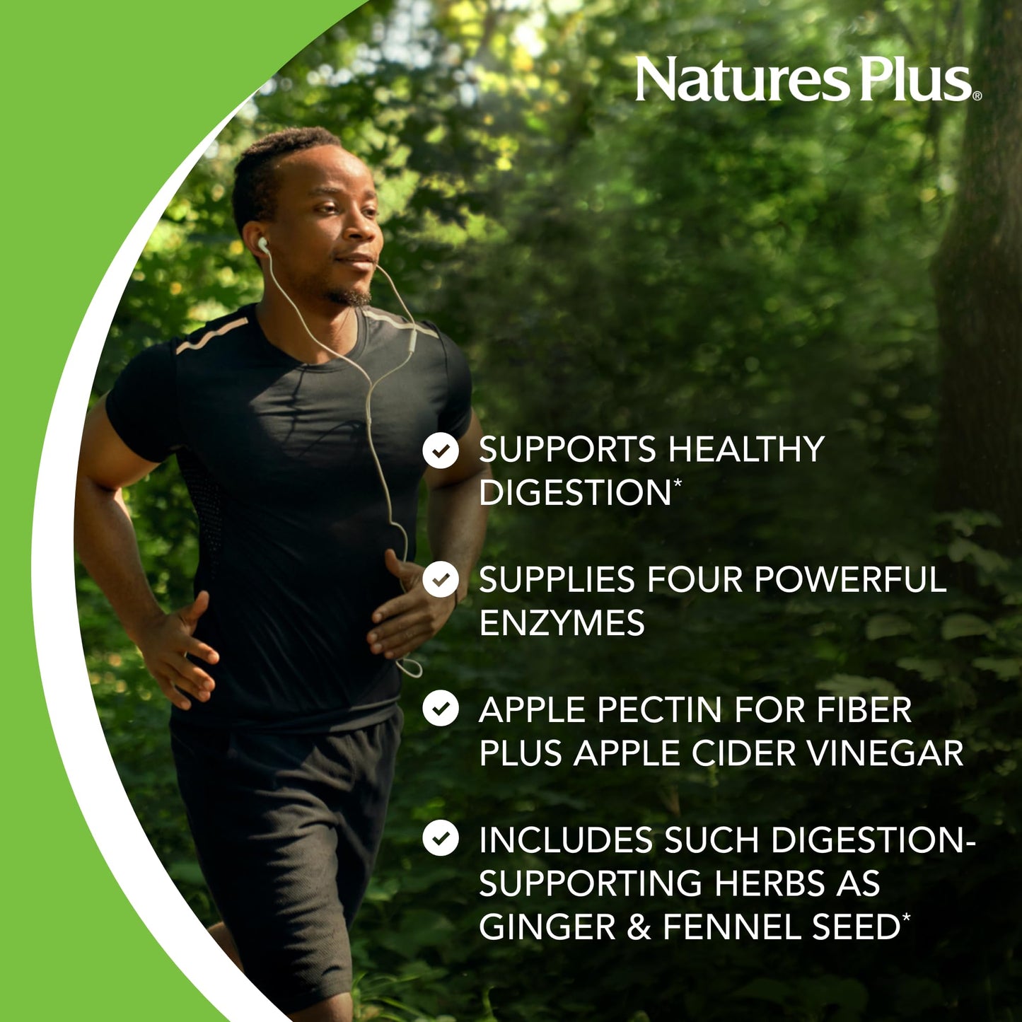 Nature's Plus Nutri-Zyme Peppermint Chewables – 90 Tablets, Vegetarian Digestive Enzymes, Gluten-Free