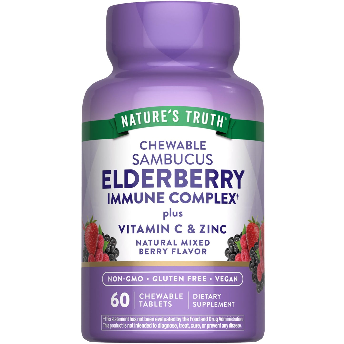 Nature's Truth Elderberry Immune Complex – 60 Chewables