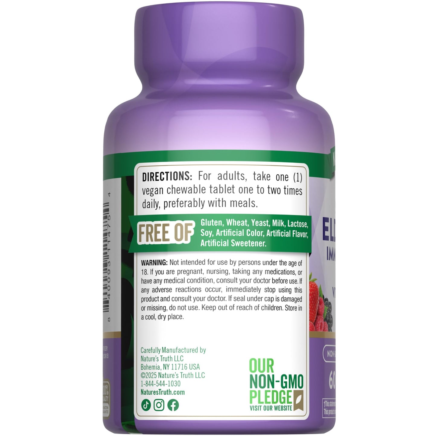 Nature's Truth Elderberry Immune Complex – 60 Chewables