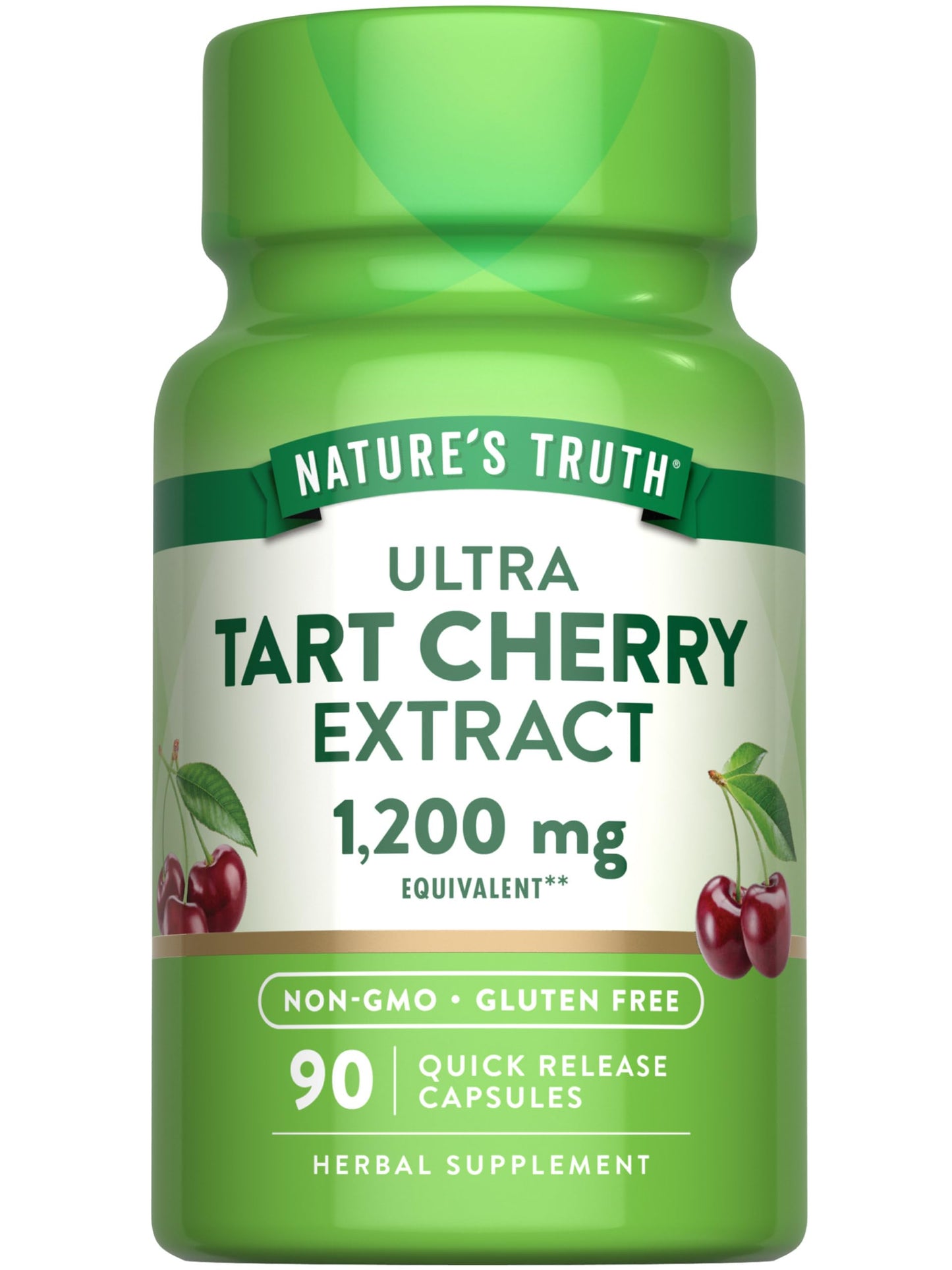 Nature's Truth Tart Cherry Extract Capsules – 1200 mg, 90 Count | Non-GMO & Gluten Free