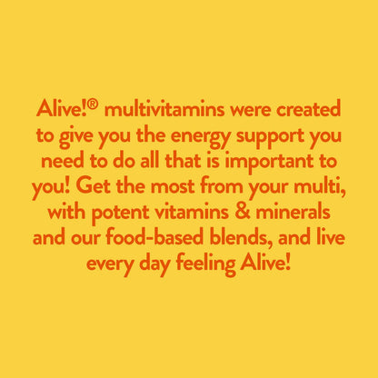 Nature's Way Alive! Max Potency Daily Multivitamin – Natural, 90 Count