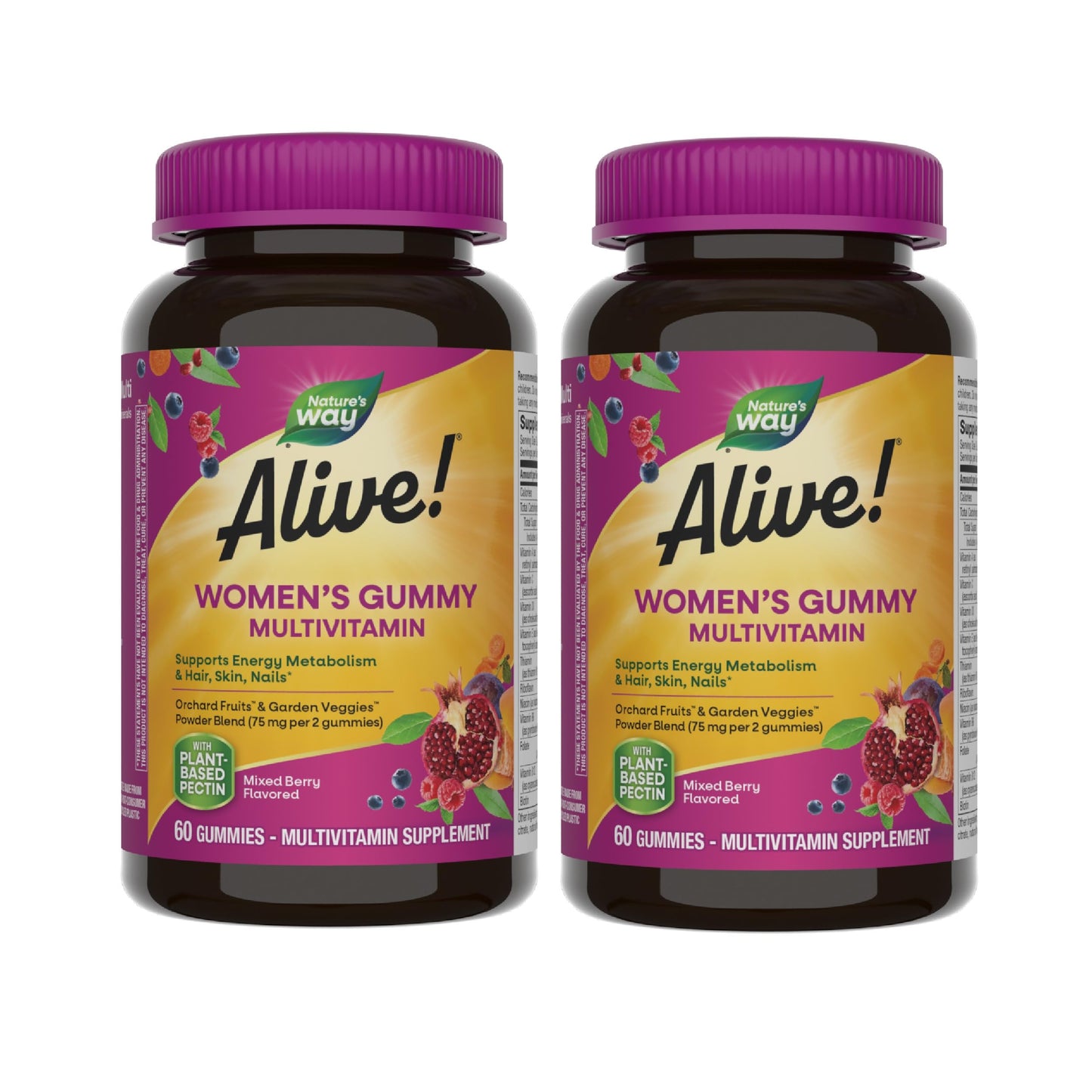 Nature's Way Alive! Women's Gummy Multivitamin – 60 Gummies (2 Pack) | Mixed Berry