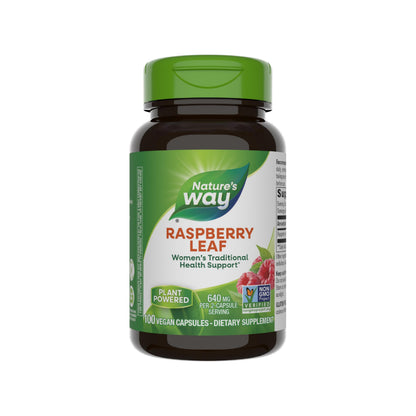 Nature's Way Raspberry Leaf - Traditional Women's Wellness Supplement | Plant-Based, Vegan, Gluten-Free