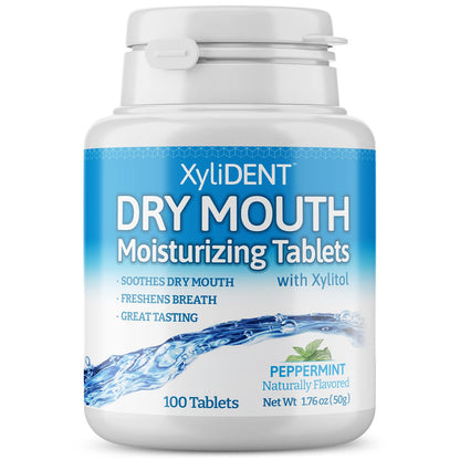 Nature's Stance XyliDENT Dry Mouth Tablets – Stimulate Saliva & Fresh Breath (Peppermint)