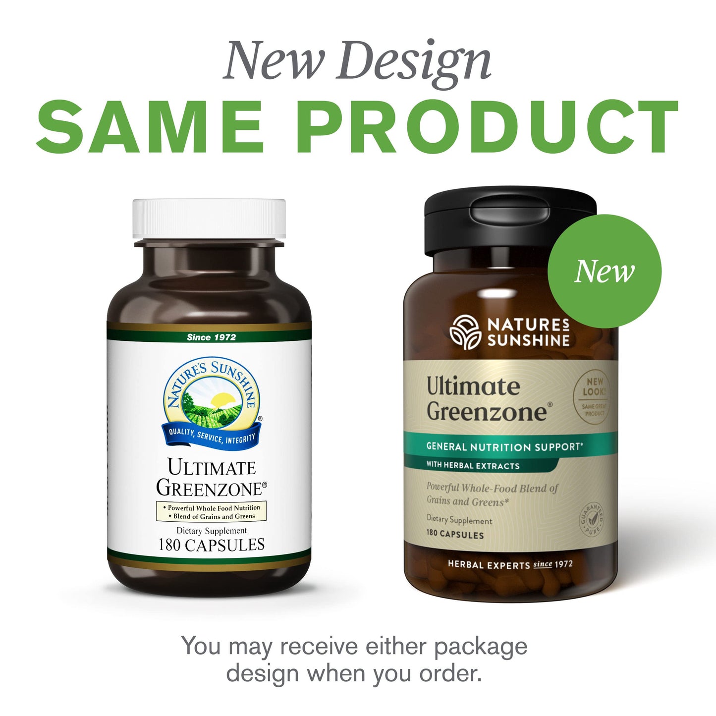 Nature's Sunshine Ultimate Greenzone - 180 Capsules | Supports Immunity, Balanced pH, Grains & Herbs