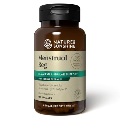 Nature's Sunshine Menstrual Reg, 100 Caps, Kosher - Hormone Balance & Comfort